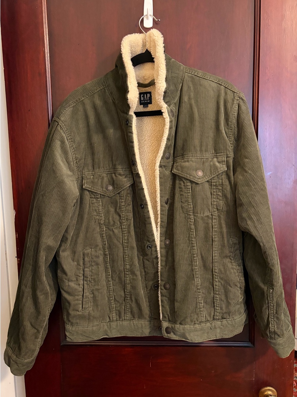 GAP Corduroy Jacket with Sherpa Interior
